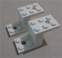 LEGO Parts 6087 / 76766 6310374 2X5X2.33 White x2