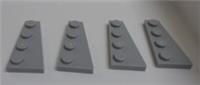 LEGO 41770 41769 Wings 2x4 Plates Right Medium Stone Grey x4