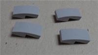LEGO 11477 - 6028813 Curved 1X2 PLATE W/BOW Medium Stone Grey x4