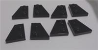 LEGO 24299 24307 2x2 Left & Right Wedge Plate Black x4 Pair