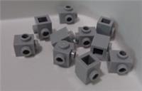 LEGO 26604 - 6267495 Brick 1 x 1 With Studs On 2 Sides Medium Stone Grey x10