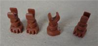 LEGO Parts 6266 6240499 Leg Skeleton Reddish Brown x4