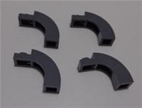 LEGO 6005 - 92903 4618881 Brick Arch 1x3x2 Curved Dark Stone Grey x4**
