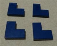 Lego 14719 - 6103392 Flat Tile Corner 2x2 Earth Blue x4 Bricks & Pieces & Parts