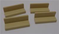 LEGO Part 23950 - 6300325 Panel 1x3x1 Tan x4