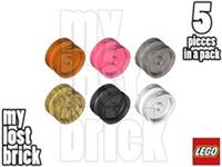 LEGO - Part 66727 - Wheel 18mm Diameter x 12mm (Pack of 5) + NEW + SELECT COLOUR
