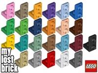 LEGO - Part 73825 - Bracket 1x1 - 1x2 Inverted + NEW + SELECT COLOUR / QUANTITY