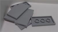 LEGO 4560183 - 87079 Flat Tile 2 x 4 Medium Stone Grey x6