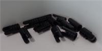 LEGO Part 57360 6271535 Friction ForkW/Cross Hole Black x12