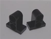 LEGO 32530 4144024 Parts Pin Connector Plate 1x2x1 2/3 Black x2