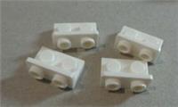 LEGO 99780 - 6070698 Bracket 1x2 Up Plate White x4 Parts & Pieces **