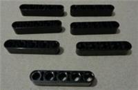 LEGO TECHNIC 4142135 - 32316 Liftarm 1 x 5 Beam BLACK x7**