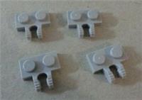 LEGO Spare Parts 50340 60471 6266209 1x2 Plate Hinge Medium Stone Grey x4