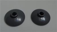 LEGO Parts & Pieces 4740 4211010 Radar Dishes 2x2 Inverted Dark Stone Grey x2