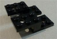 LEGO 11215 - 6039194 - 1X2X1 1/3 W. 2 PLATES 2X2 Black x2 **