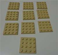 LEGO 3031 4x4 Plate (Brick Yellow) x10 CITY - MOVIE - STAR WARS
