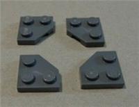 LEGO 26601 - 6164073 Plate Corner 45 degree Dark Stone Grey x4 Parts & Pieces**