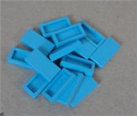 Lego Pieces & Parts 3069 - 4649741 Flat Tile 1x2 Medium Azur x14