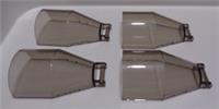 LEGO Pieces & Parts 6337336 Cockpit 4X6X2 W/ Front Shaft Clear Brown x4