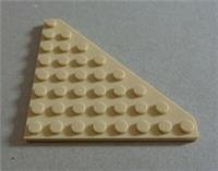 LEGO 30504 - 4626948 Wedge Plate 8x8 Cut Corner Tan x1 **