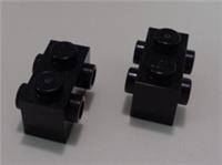 Lego 52107 - 4253815 Brick with studs both sides Black x2