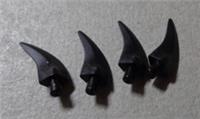Lego Parts & Pieces 87747 6270091 Large Barb Claw Horn Tooth Black x4