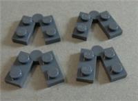 LEGO 19954 - 73983 Hinge Plates 1x4 Dark Stone Grey x4 Pieces & Parts **
