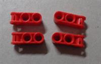 LEGO TECHNIC Parts & Pieces 6273712 - 42003 Cross Block 3M Red x4