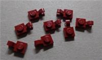 LEGO Parts & Pieces 61252 - 6253170 Plate 1x1 W Holder Vertical Dark Red x8