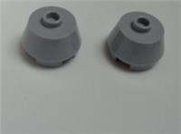 LEGO 98100 - 6028324 Cone 2 x 2 / Truncated Medium Stone Grey x2