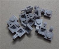 LEGO 61252 - 6335378 Plate 1x1 W Holder Vertical Medium Stone Grey x12