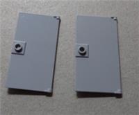 LEGO Parts & Pieces 35291 Door 1x4x6 with Stud Handle Medium Stone Grey x2