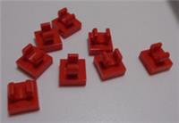 LEGO Parts & Pieces 15712 - 6072998 6348058 Modified 1x1 Tile With Clip Red x8