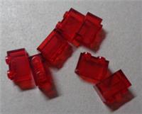 LEGO Parts & Pieces 3065 6244905 1x2 Bricks Clear Red x7