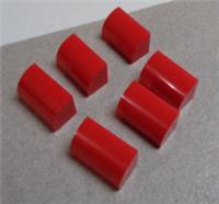 LEGO 37352 - 6252037 Brick 1x2x1 No Studs Curved Top Red x6
