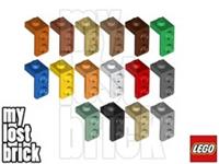 LEGO - Part 79389 - Bracket 1x1 - 1x2 + NEW + SELECT COLOUR / QUANTITY
