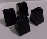 LEGO Parts & Pieces 3678 - 4273703 Slope 65 2x2x2 Black x4