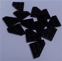 LEGO Parts 2450 - 4227684 Wedge Plate 3 x 3 Cut Corner Black x12