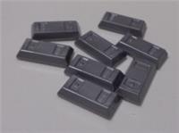 LEGO Parts & Pieces 99563 - 6208446 Metallic Silver Bars x8
