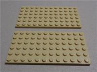 LEGO Parts & Pieces 6185313 - 3028 6x12 Plate Tan x2