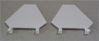LEGO Parts & Pieces Flag 5 x 6 Hexagonal 6437122 White x2