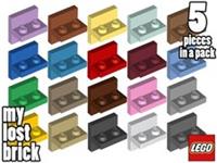 LEGO - Part 41682 - Bracket 2x2 - 1x2 Centered (Pack of 5) + NEW + SELECT COLOUR