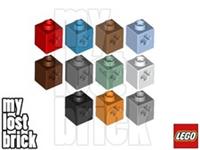 LEGO - Part 73230 - Technic Brick 1x1 Axle Hole + NEW + SELECT COLOUR / QUANTITY