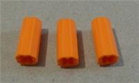 LEGO TECHNIC 6143028 - 59443 - 6538 Cross Axle Extension Bright Orange x3 **