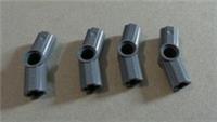 LEGO TECHNIC 32016-6283865 Axle Pin Connector Angle 157.5 Dark Stone Grey x4**
