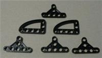 LEGO TECHNIC 4128557/32250 3x5 L-Shape + Triangular LIftarm Black x6 Pieces **