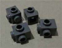 LEGO 26604 - 6332045 Brick 1 x 1 With Studs On 2 Sides Dark Stone Grey x4**