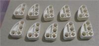 LEGO Technic 71708 6345327 Liftarm 2 x 3 L-Shape Quarter Ellipse White x10