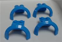 LEGO 50745 4x2 1/2 x 1 2/3 MUDGUARD w/ ROUND ARCH DARK AZUR X4
