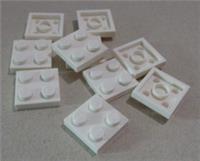 LEGO 3022 - 302201 Plates 2x2 White x10 Parts & Pieces **